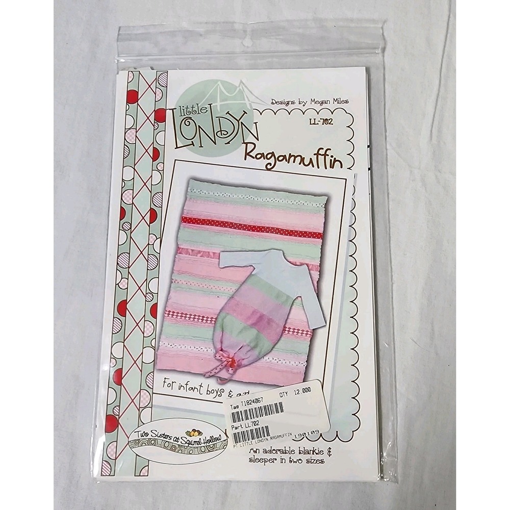Little London Ragamuffin Blankie and Sleeper Pattern By Megan Miles Infant